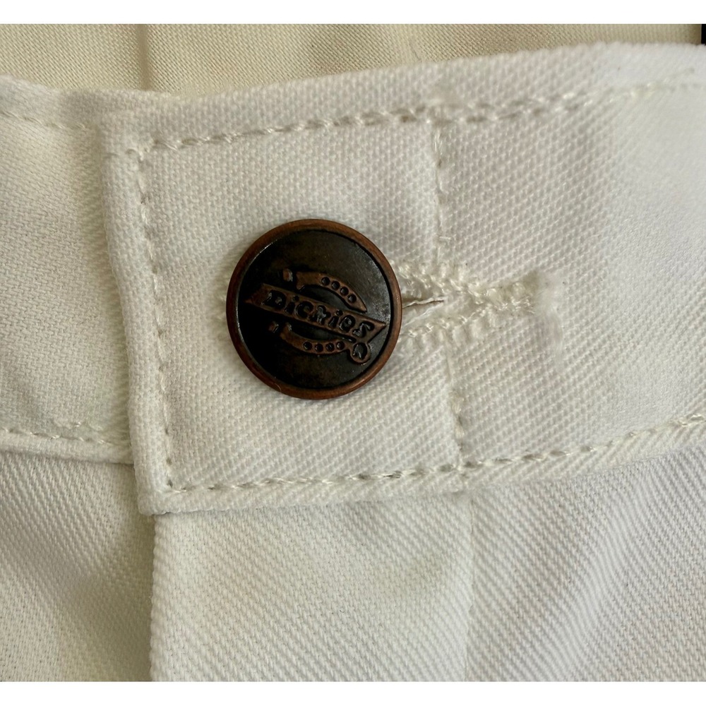 Dickies Men's 36x34 Utility Pants White Relaxed hammer Tool Pockets NWT - Picture 7 of 7